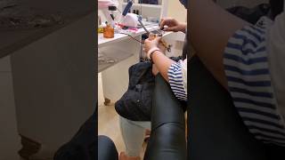 🎥TOETAL TRANSFORMATION REFRESHING MY NAIL POLISH AT THE SALON💅🦶🏻 [upl. by Lemkul]