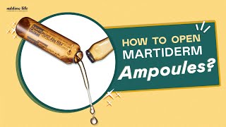 How To Open Ampoule Correctly ftMartiderm I Best Way To Open And Apply Ampoule [upl. by Yekcaj16]