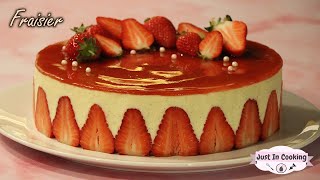 Recette de Fraisier à la Crème Diplomate [upl. by Icart]