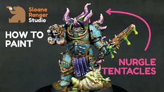 How to paint Nurgle Tentacles  Warhammer Miniatures painting tutorial [upl. by Florina]