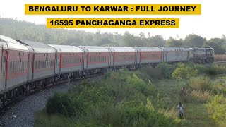 Bengaluru To Karwar  Full Journey  16595 KSR Bengaluru  Karwar Panchaganga Express [upl. by Guendolen]