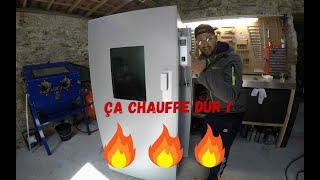 Fabrication dun four pour la peinture epoxy en poudre  powder coating [upl. by Ardnoed371]