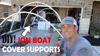 Best Boat Cover Support System  DIY boat cover support system How to make a boat cover support [upl. by Hoag]