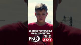 Youth Handler interview at the 2024 PKC Youth World Championship fueledbyjoy joydogfood treedog [upl. by Kcirdlek]