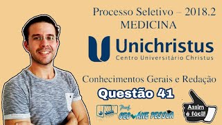 Física  Eletricidade  Circuito elétrico  UNICHRISTUS 20182  MEDICINA Questão 41 [upl. by Kordula]