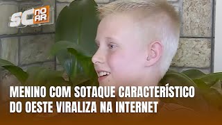 O sotaque do Oeste Catarinense conquista a internet com menino de Palmitos [upl. by Einnaoj]