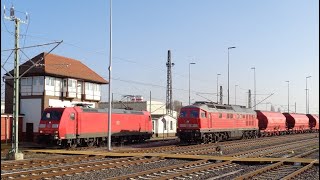 Großdiesel zwischen Bernburg und Köthen im Februar 2024 [upl. by Auhsoj]