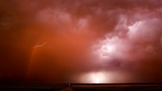 Fang Tornado amp Rainbow Lightning w radar amp commentary [upl. by Ayotol]