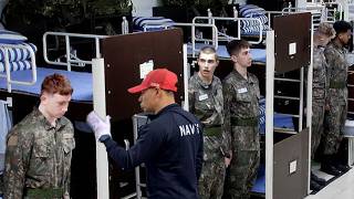 British Students join Korean Navy Boot Camp Day 1 [upl. by Holcman]