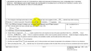 Understanding and Filling out the Standard Form 1442 [upl. by Yezdnil98]