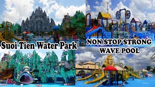 Suoi Tien Water Park in Ho Chi Minh City Vietnam Theme Park Saigon Parc dattractions du Vietnam [upl. by Kentiga]