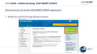 CGM SMART UPDATE  das Onlineupdateverfahren für CGM ALBIS [upl. by Neoma]