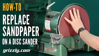 How to Replace Sandpaper on a Disc Sander [upl. by Ailuig590]