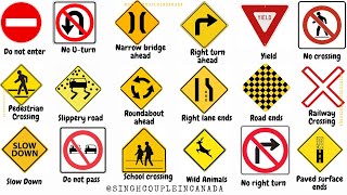 G1 test ontario 2024  Traffic Signs  Driving test practice  g1 test Ontario [upl. by Athena]