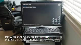 Power on the hp proliant dl360p g8 server f9 setup bios menu [upl. by Rella]