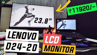 Lenovo D2420 238quot LCD Monitor  Unboxing  Installation  Ultra Slim [upl. by Aronid327]