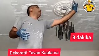 Dekoratif Tavan Kaplama stropiyer köşe kartonpiyer [upl. by Mathia335]