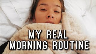 MY REAL COLLEGE MORNING ROUTINE 2019 [upl. by Nnylassej]