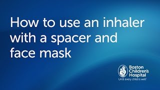 How to use a metered dose inhaler with a face mask [upl. by Assiled]