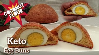 Keto Bread  KETO EGG BUNS  NO CRAZY INGREDIENTS  Gluten Free Sugar Free [upl. by Winebaum]