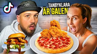 VIRALA TIKTOKRECEPT MED TANBYKLARA HON ÄR GALEN [upl. by Ahtaela]