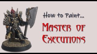 How To Paint Black Legion Master of Execution [upl. by Swihart]