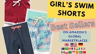 Top 1 GIRLS SWIM SHORTS or SWIM TRUNKS Best Sellers around the World🌎 [upl. by Wojak]