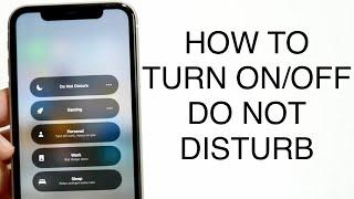 How To Turn OnOff Do Not Disturb Mode On iPhone 2023 [upl. by Ecirtam]