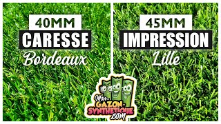 COMPARATIF de gazon synthétique  CaresseBordeaux VS ImpressionLille [upl. by Hatcher]