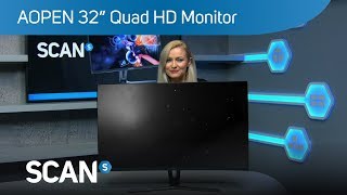 AOpen 32quot Quad HD 144Hz FreeSync Gaming Monitor  Product Overview [upl. by Kinch]