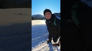 ❄️ das Ende 😂😂 bremseeen Traumtag am Spitzing Firstalm rodeln insta360x3 🛷 [upl. by Folberth]