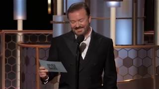 Ricky Gervais Globos de Oro 2020 Subtitulado en Español [upl. by Pavlish]