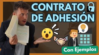 ➡️ CONTRATO de ADHESIÓN ¿Qué es Con EJEMPLOS en 10minutos [upl. by Alenas]