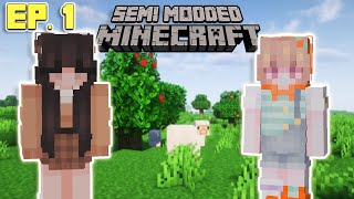 1201 Semi Modded Minecraft Playing with a Noob  Ep 1 [upl. by Mcconaghy]