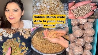 Dakhni Mirch wale Aate ki pinni recipe easy  8 January 2022 [upl. by Svend]