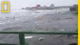 Watch Deadly Tsunami Hits Greenland  National Geographic [upl. by Aliuqehs]