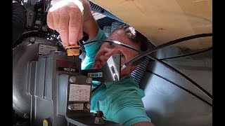 Changing the Saildrive Oil Sailing Laguna 39 [upl. by Ativoj]