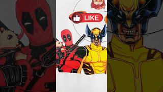 Which one is real face of Wolverine from Deadpool  deadpool shorts art [upl. by Zed]