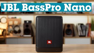 JBL BassPro Nano compact powered subwoofer  Crutchfield [upl. by Maer184]