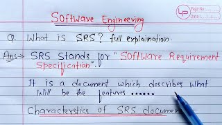 SRS in Software Engineering  Learn Coding [upl. by Yllaw]