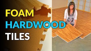 These Foam Tiles Give You Instant Hardwood Flooring [upl. by Atela476]