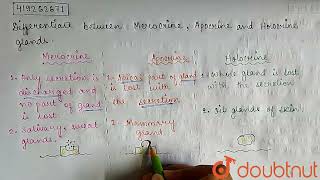 Differentiate between Merocrine Apocrine and Holocrine glands  CLASS 11  STRUCTURAL ORGANIS [upl. by Atnoek104]