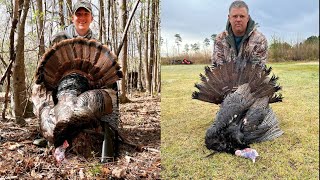 NC Turkey Season Opening Day 2022🦃FatherSon Drop Pair Of Gobblers Chasing Down Turkeys😱 [upl. by Sad]