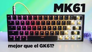 GAMAKAY MK61 ⚡️ Mejor que GK61 SK61 RK61 🟡 50 Switches Gateron Yellow Hot Swappable Pudding [upl. by Ennayrb]