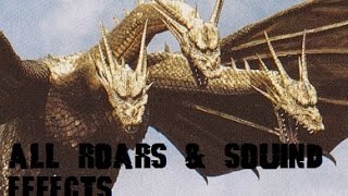 All King Ghidorah Roars amp Sound Effects 19642001 [upl. by Aligna565]