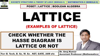 Lattice Diagram in Discrete Mathematics  Lattice Theory in Discrete Mathematics  Lattice Examples [upl. by Pengelly548]