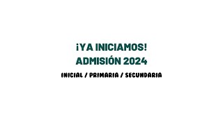 ADMISIÓN 2024  CONOCE BERESHIT [upl. by Okikuy]