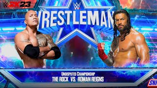 The Rock vs Roman  Dream match  Head of the Table  WrestleMania [upl. by Suaeddaht309]