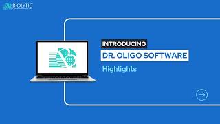 Introducing the Dr Oligo Software  Biolytic Lab Performance Inc [upl. by Kitrak]