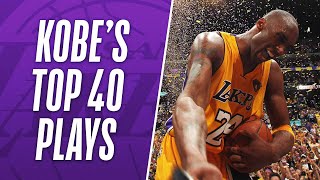 Kobe Bryants TOP 40 Plays of His NBA Career [upl. by Eardnaed]